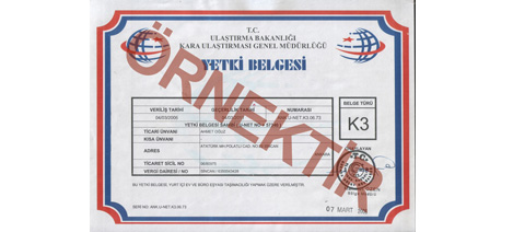 Merve Nakliyat K3 Belgesi